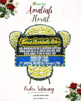 Papan Bunga Duka di Kediri