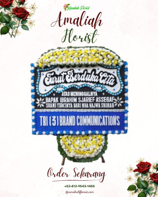 Papan Bunga Duka di Kediri