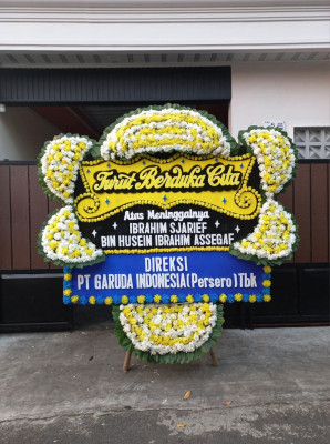 Papan Bunga Duka di Kediri